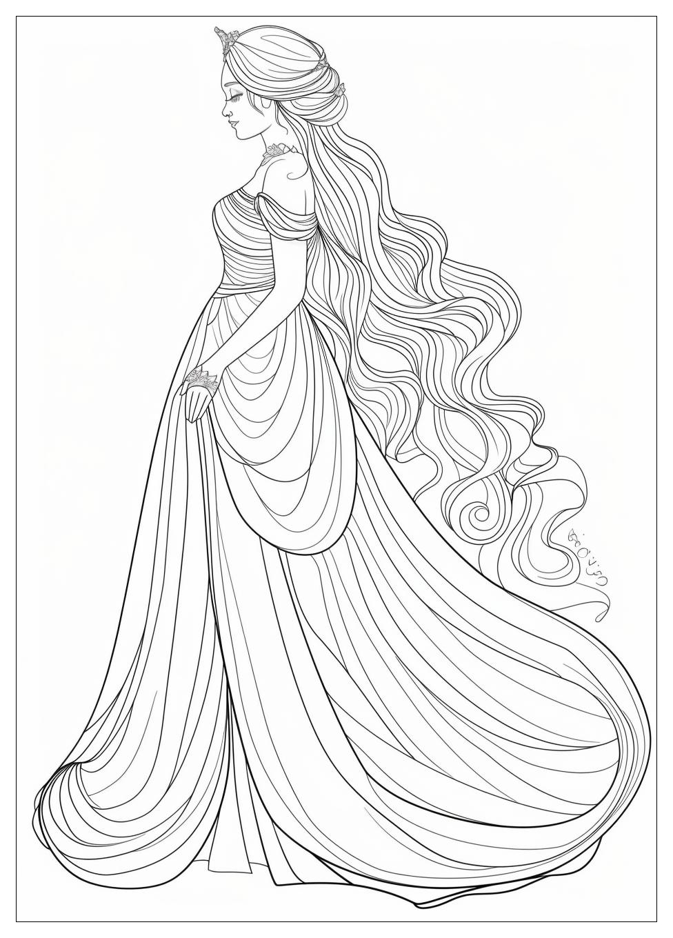 Princess Coloring Pages-18