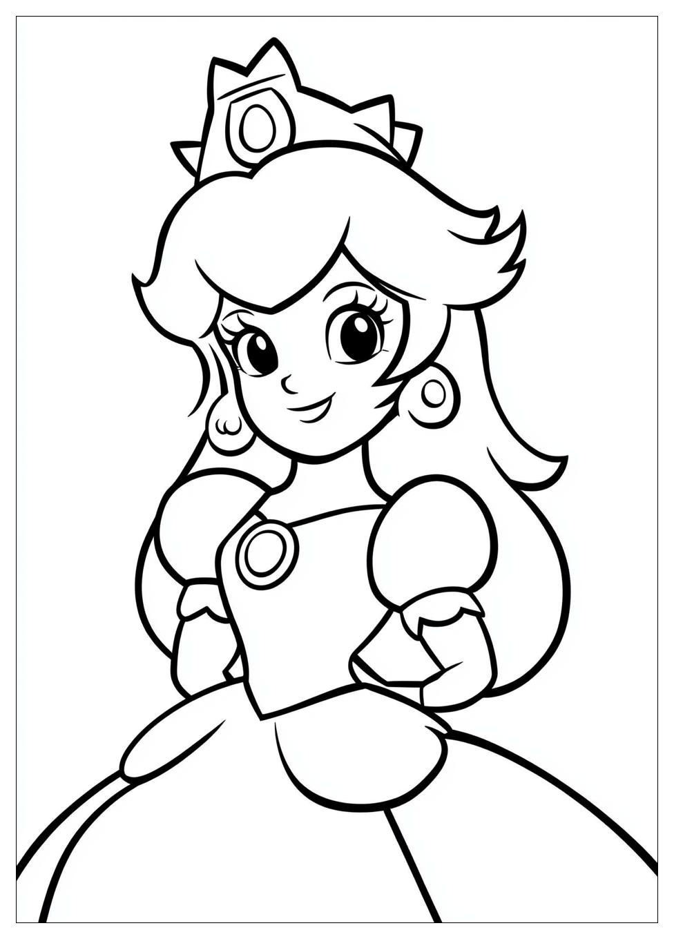 Free Printable Princess Daisy Coloring Pages 3 Princess Daisy Coloring Pages-3