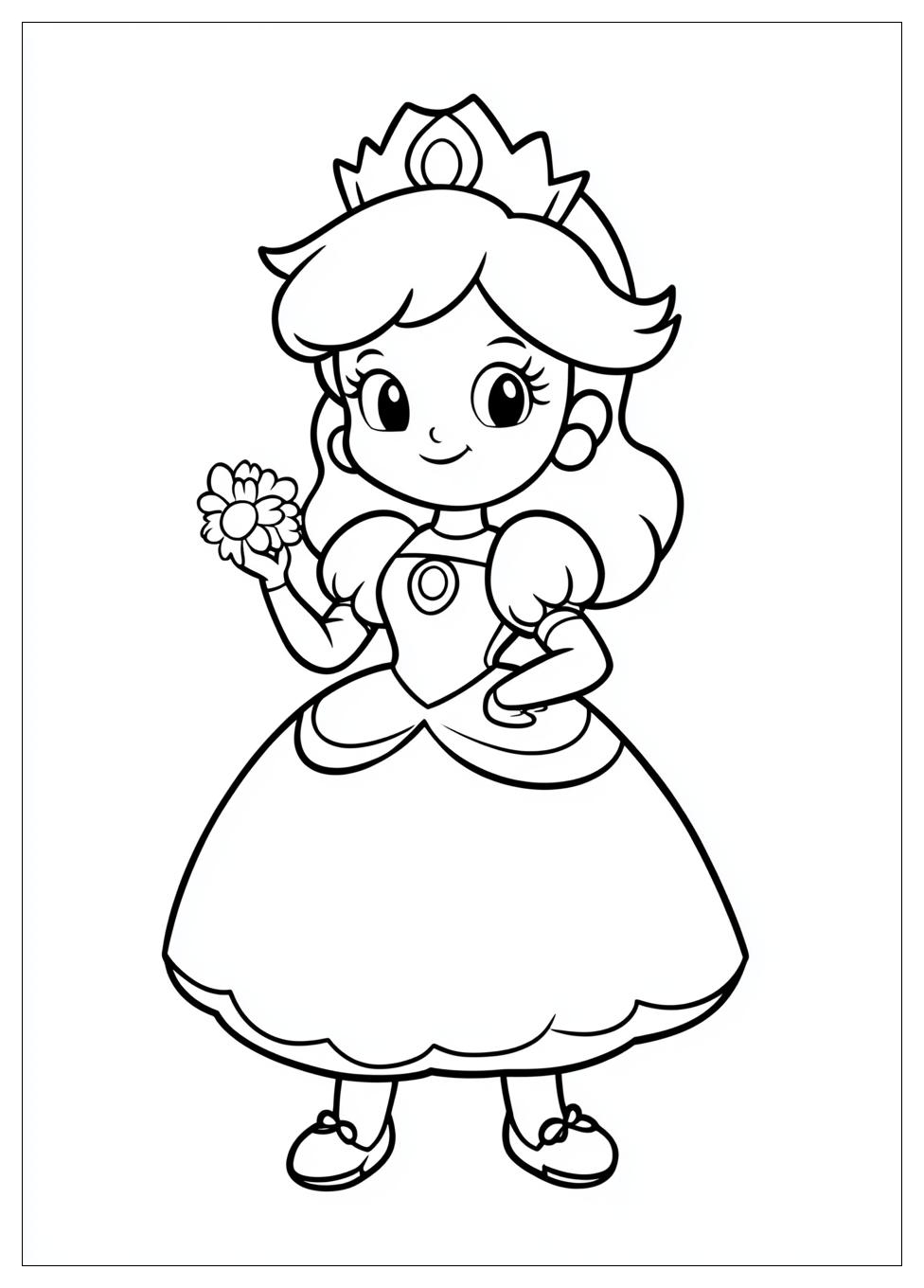 Free Printable Princess Daisy Coloring Pages 5 Princess Daisy Coloring Pages-5