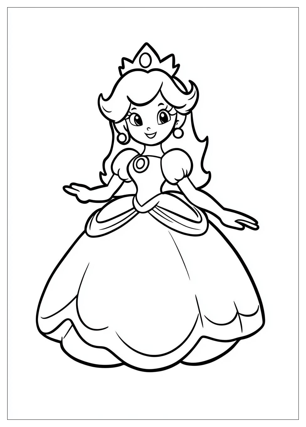 Free Printable Princess Daisy Coloring Pages 6 Princess Daisy Coloring Pages-6