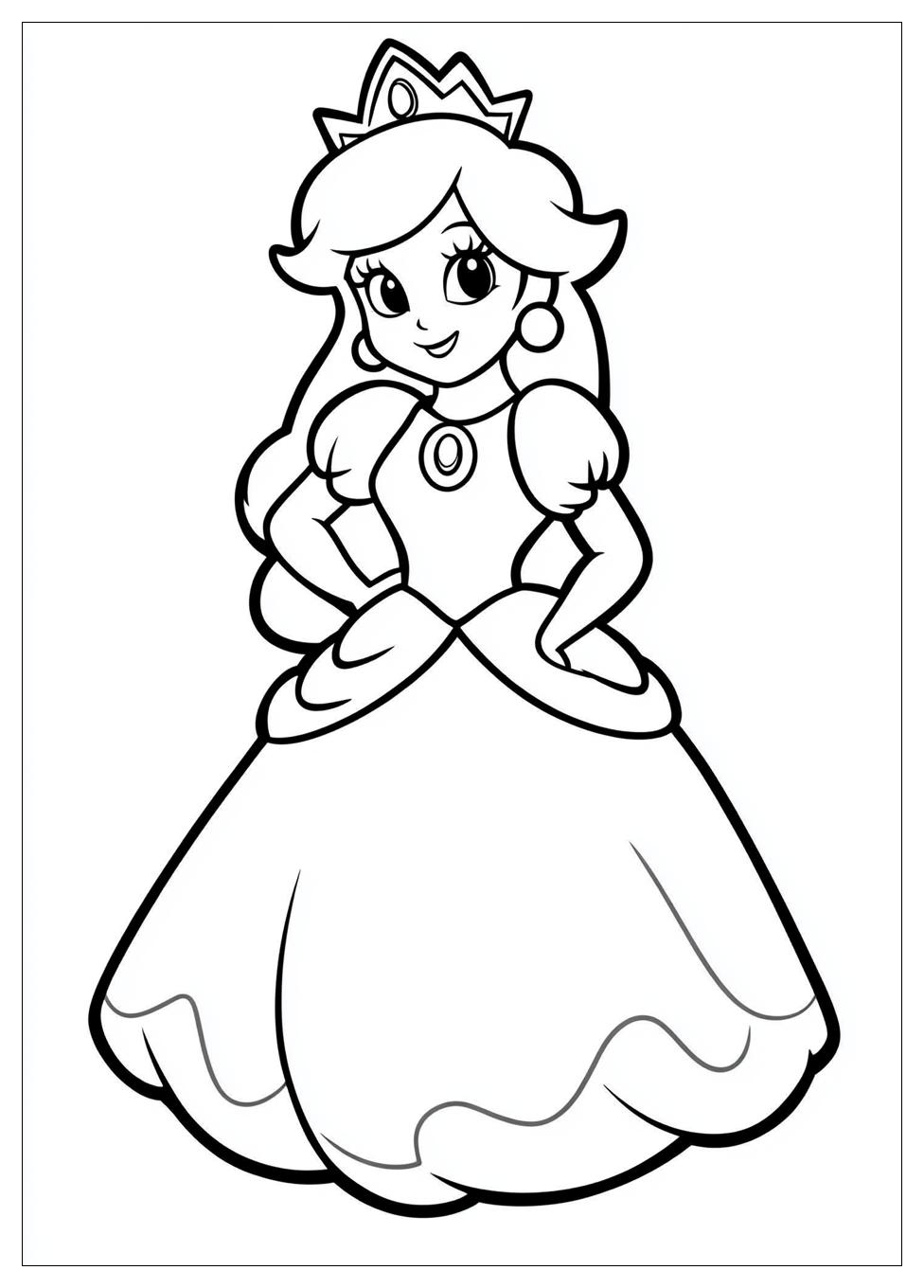 Free Printable Princess Daisy Coloring Pages 7 Princess Daisy Coloring Pages-7