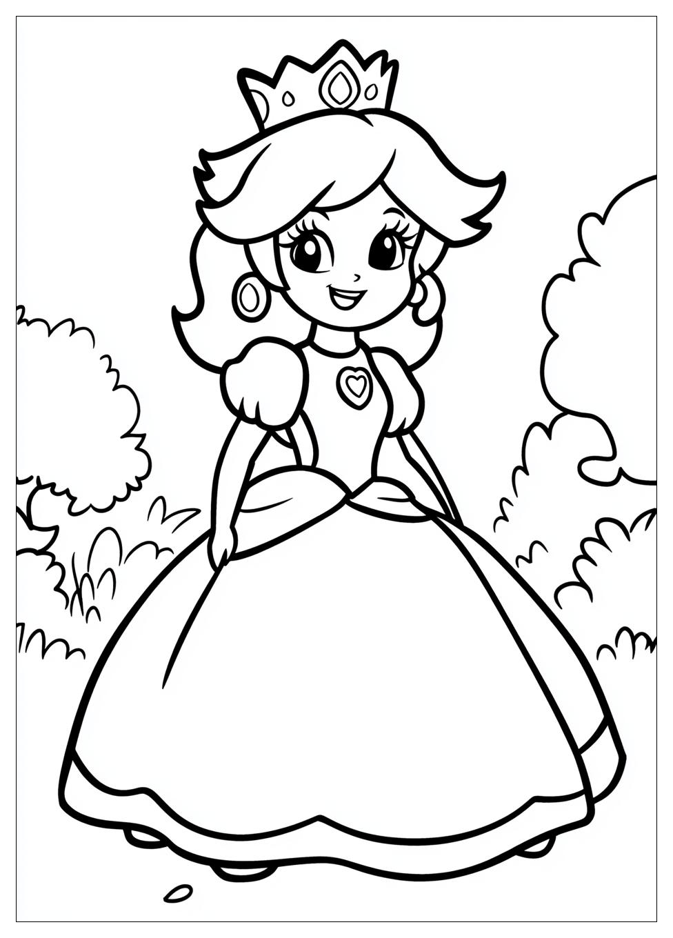 Free Printable Princess Daisy Coloring Pages 9 Princess Daisy Coloring Pages-9