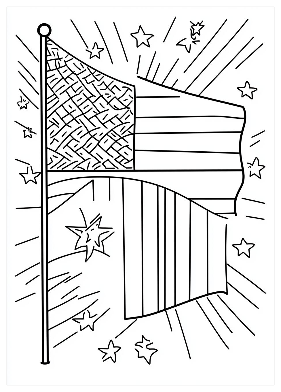 Puerto Rico Flag Coloring Pages-11