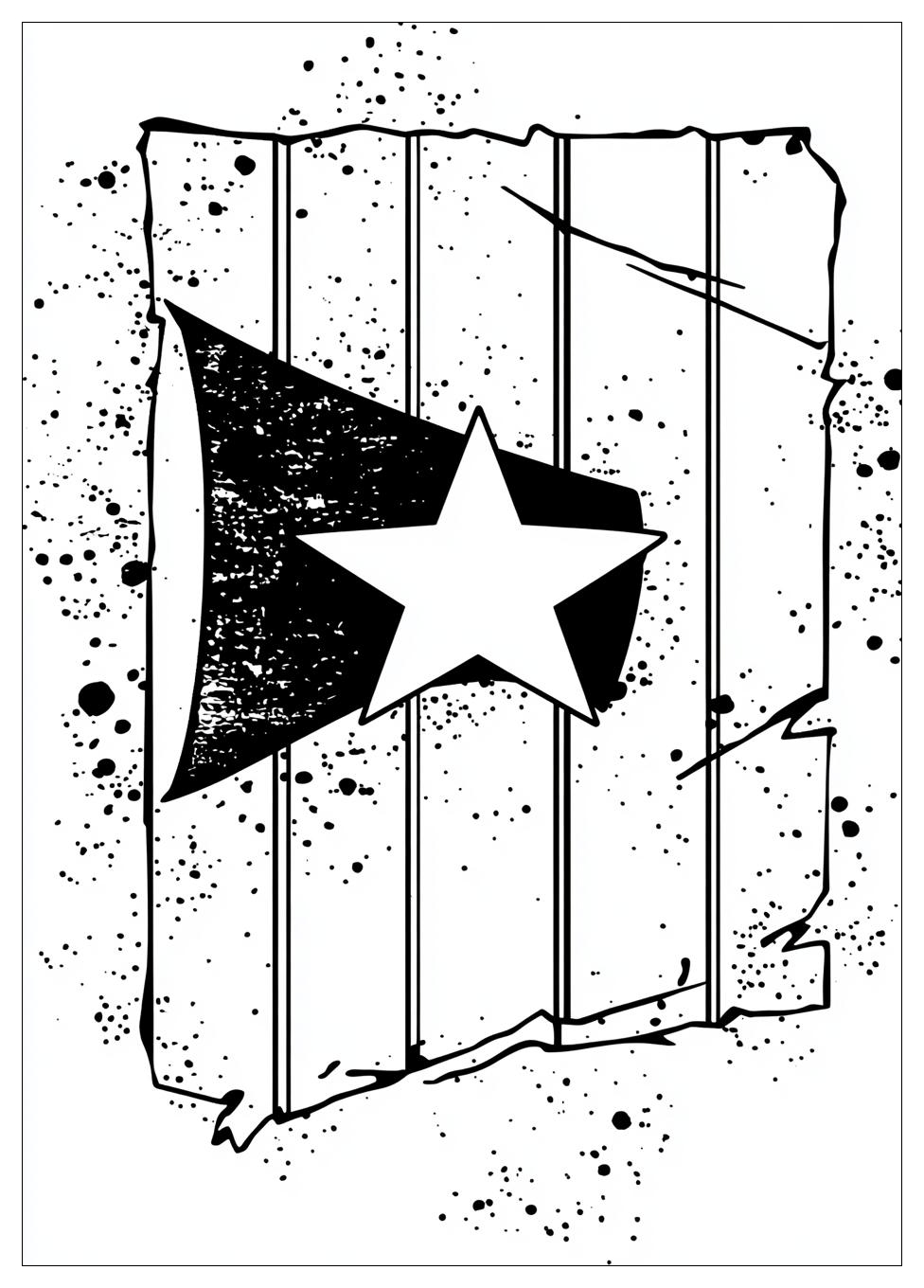 Puerto Rico Flag Coloring Pages-12