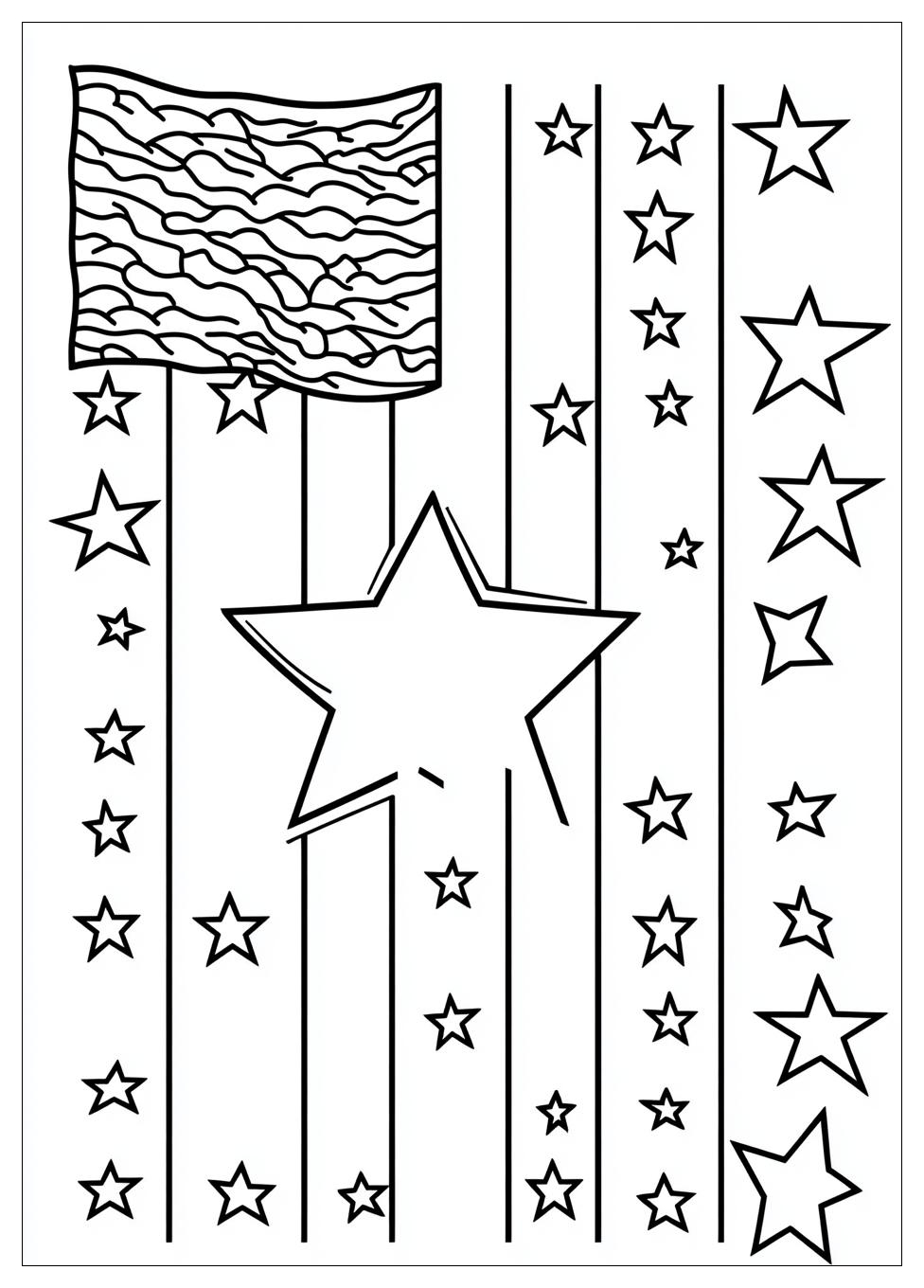 Puerto Rico Flag Coloring Pages-13