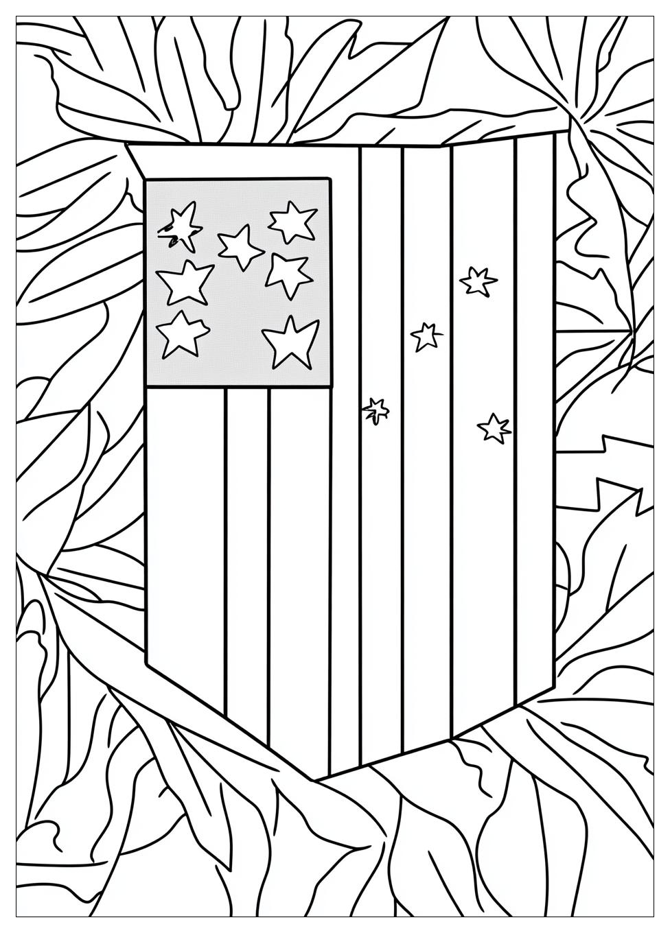 Puerto Rico Flag Coloring Pages-18