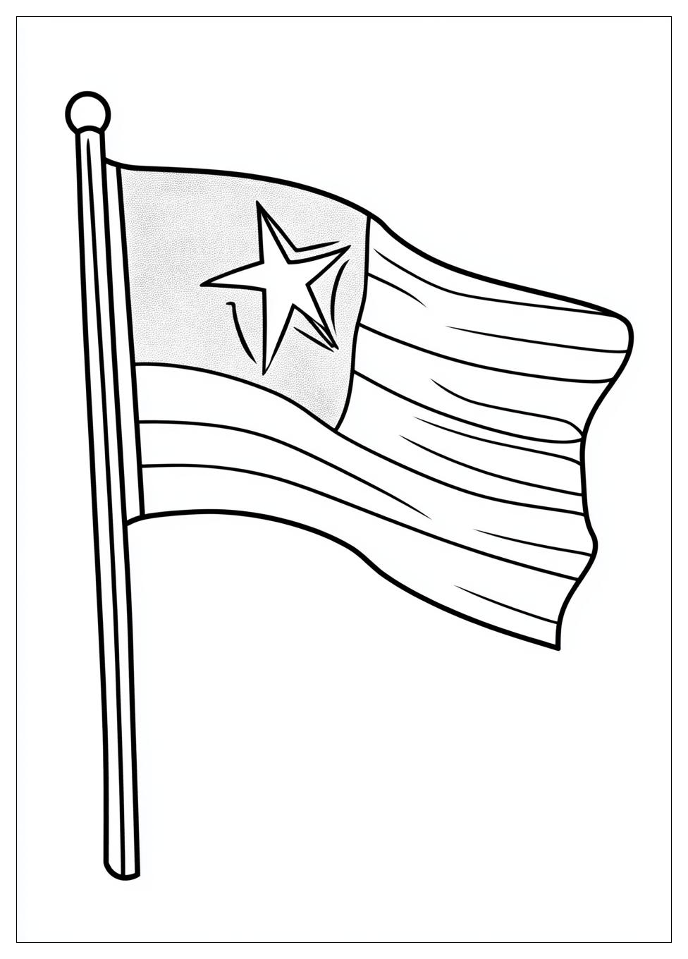 Puerto Rico Flag Coloring Pages-4