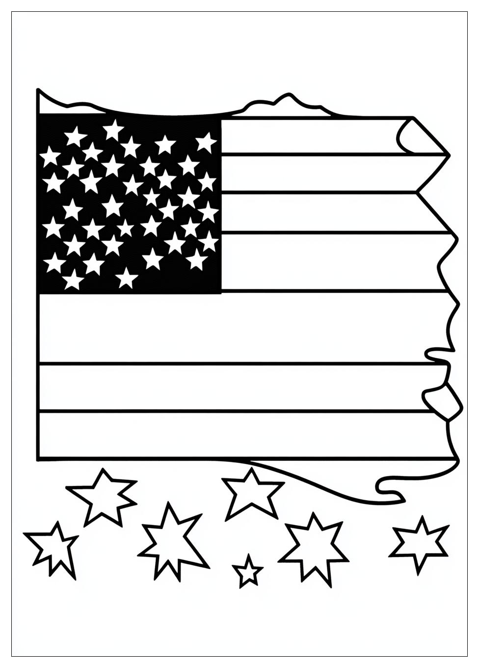 Puerto Rico Flag Coloring Pages-5