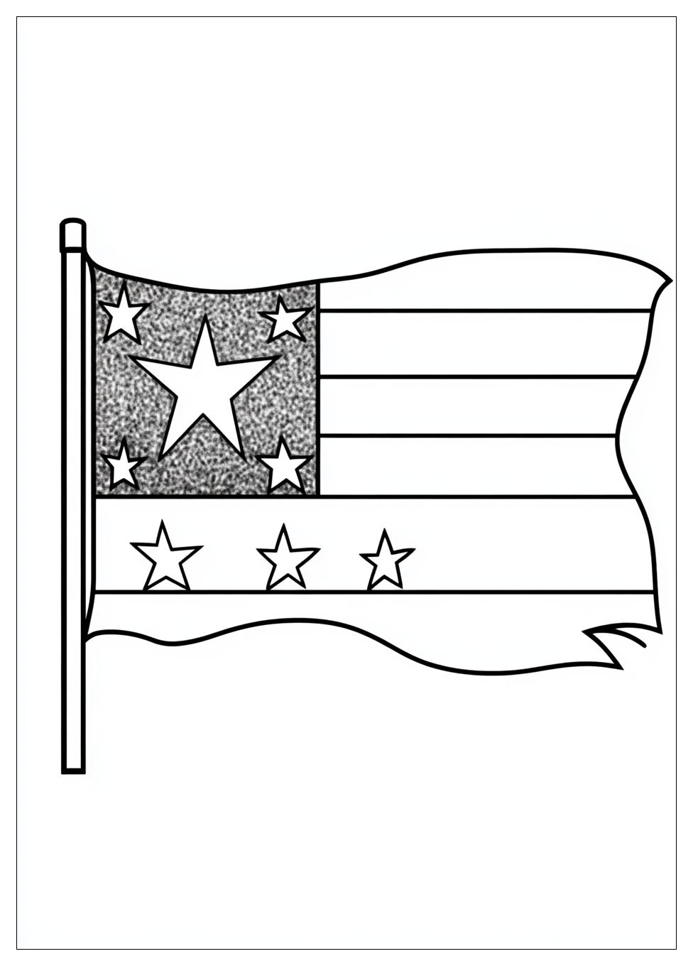 Puerto Rico Flag Coloring Pages-7
