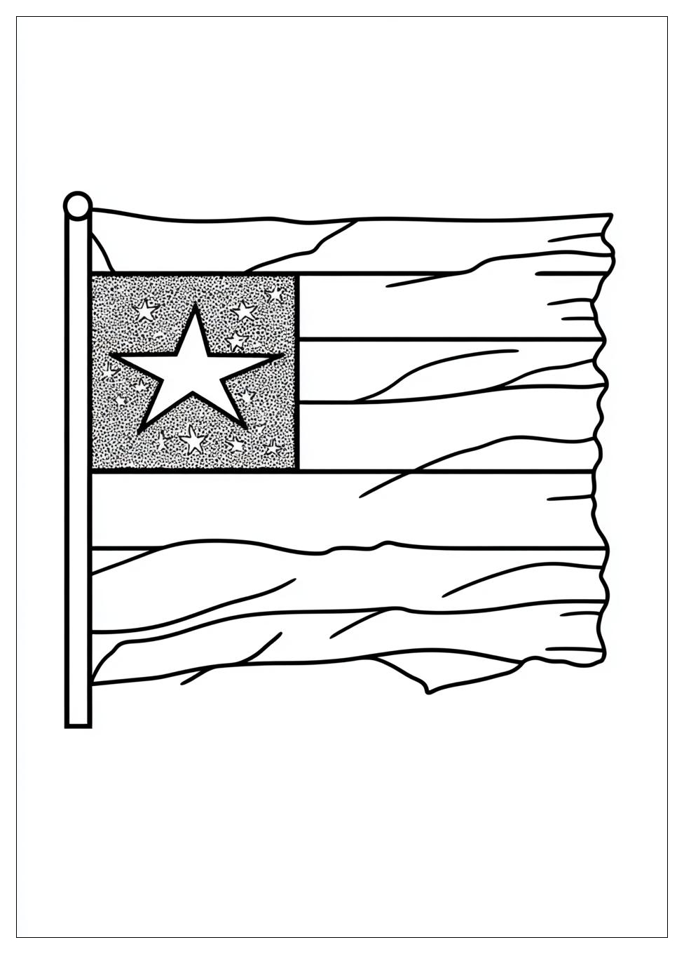Puerto Rico Flag Coloring Pages-8