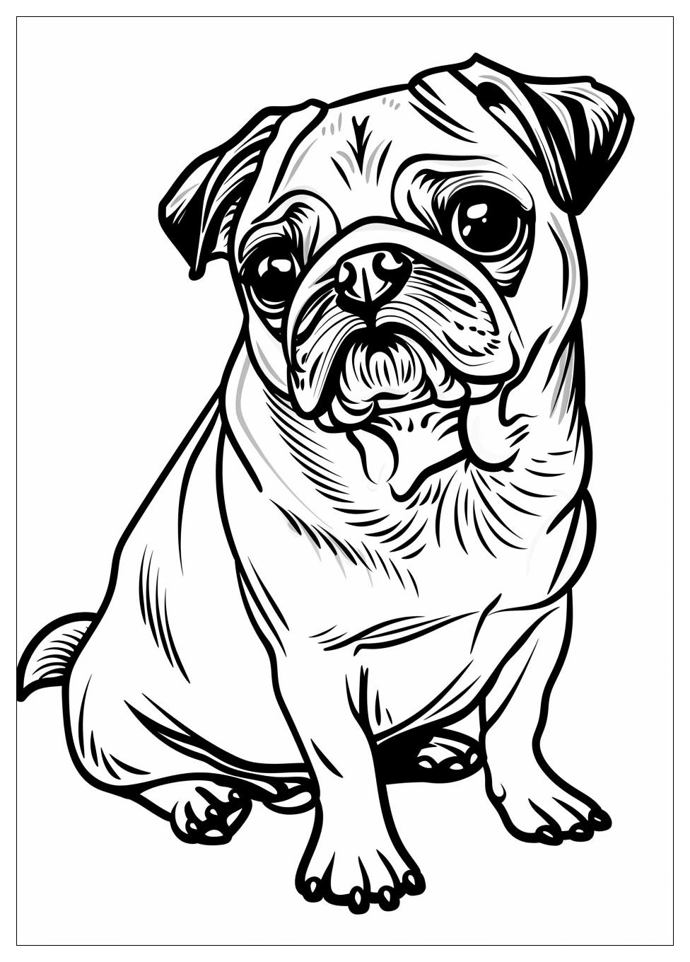 Pug Coloring Pages-1