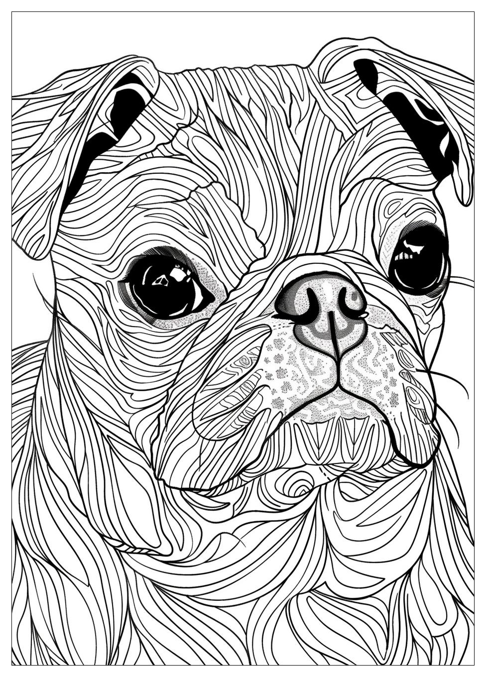 Pug Coloring Pages-14