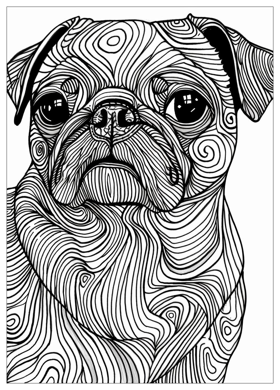 Pug Coloring Pages-19