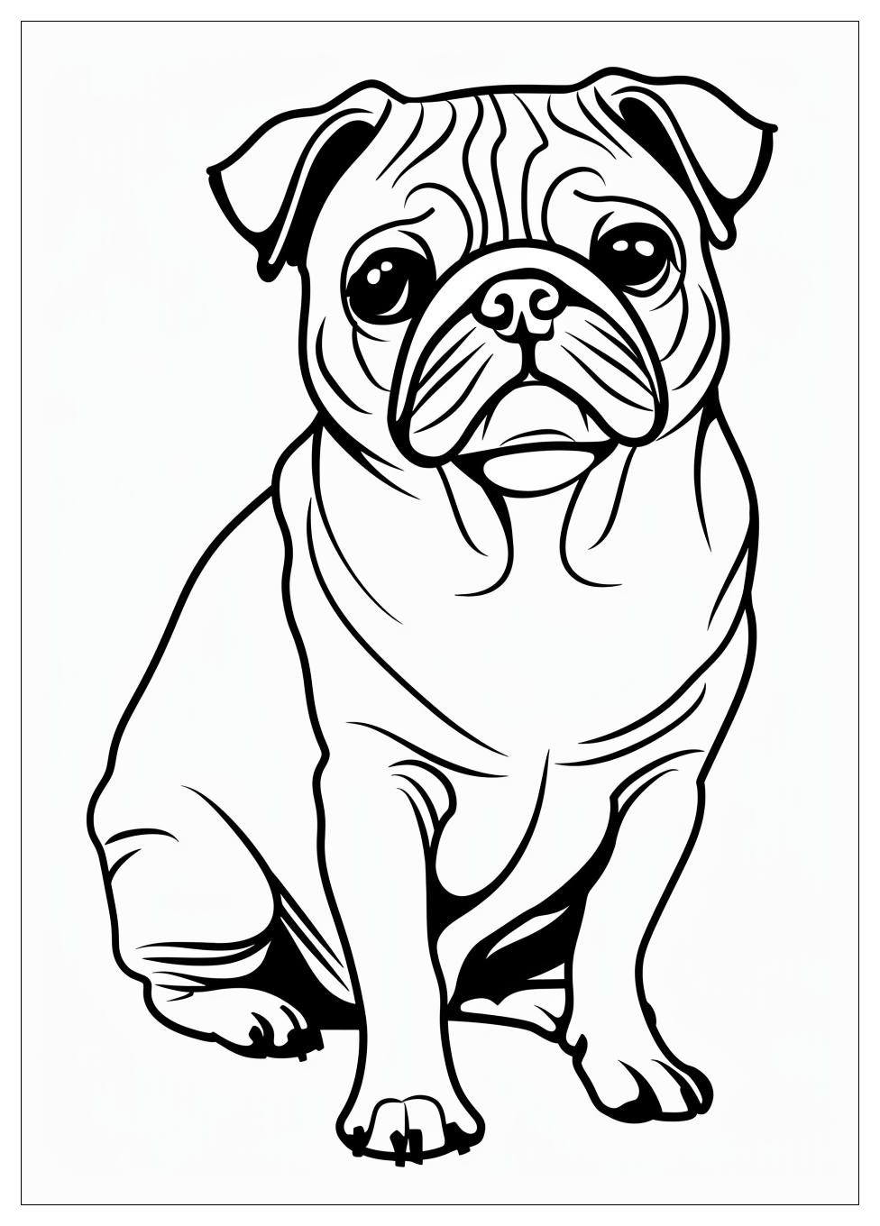 Pug Coloring Pages-3