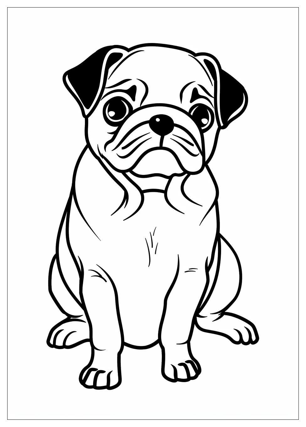 Pug Coloring Pages-8