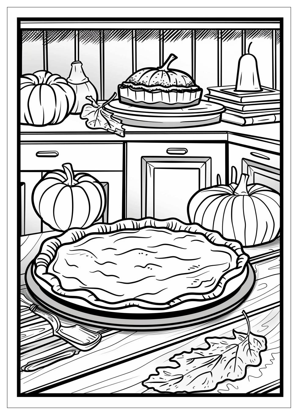 Pumpkin Pie Coloring Pages-1