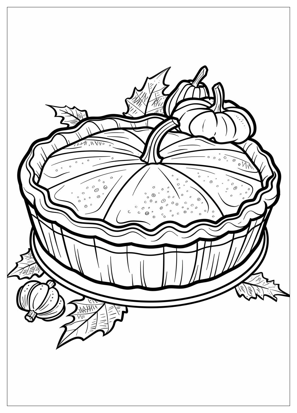 Pumpkin Pie Coloring Pages-10