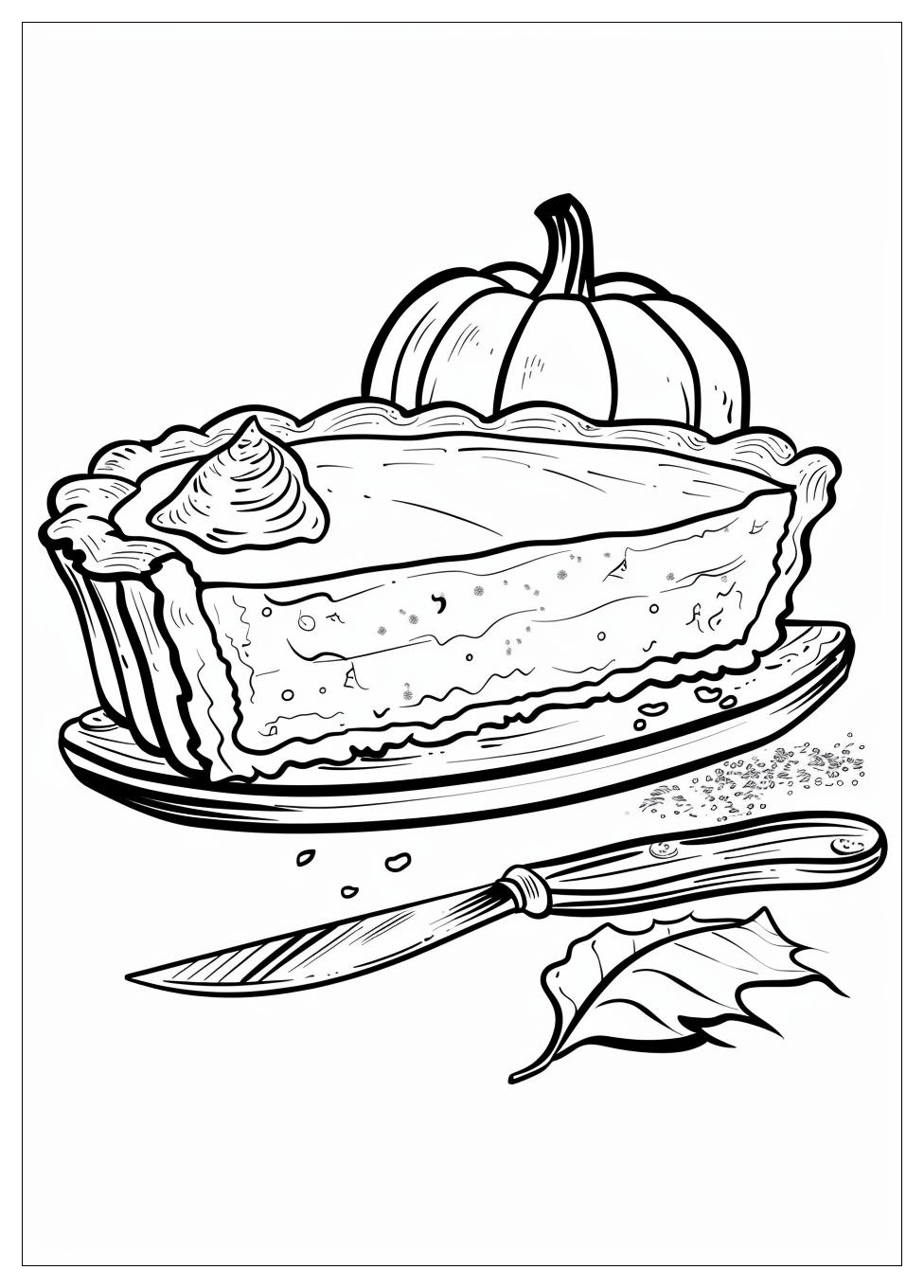 Pumpkin Pie Coloring Pages-11