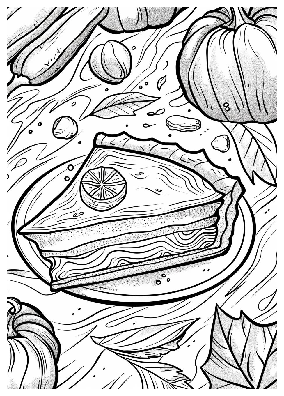 Pumpkin Pie Coloring Pages-12