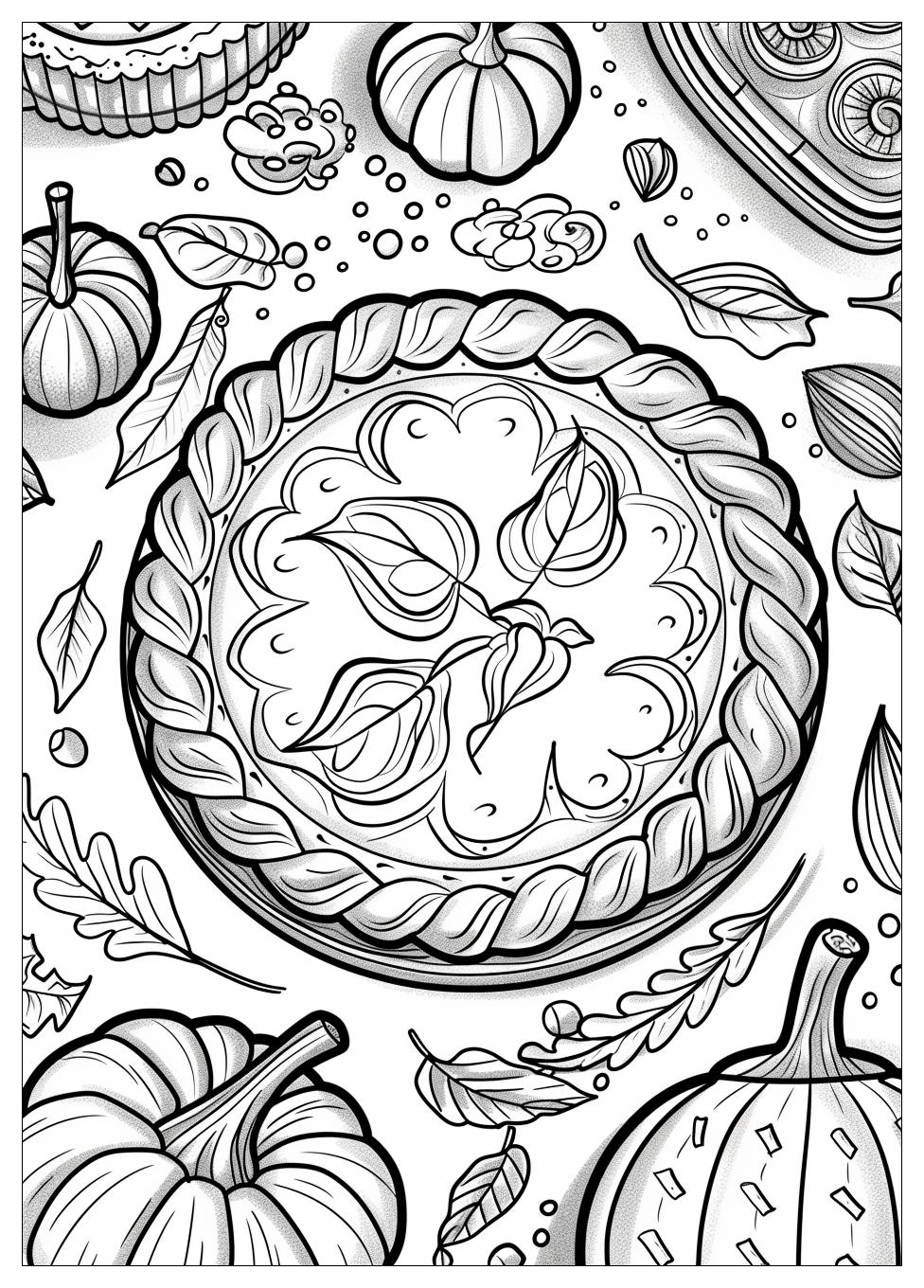 Pumpkin Pie Coloring Pages-16