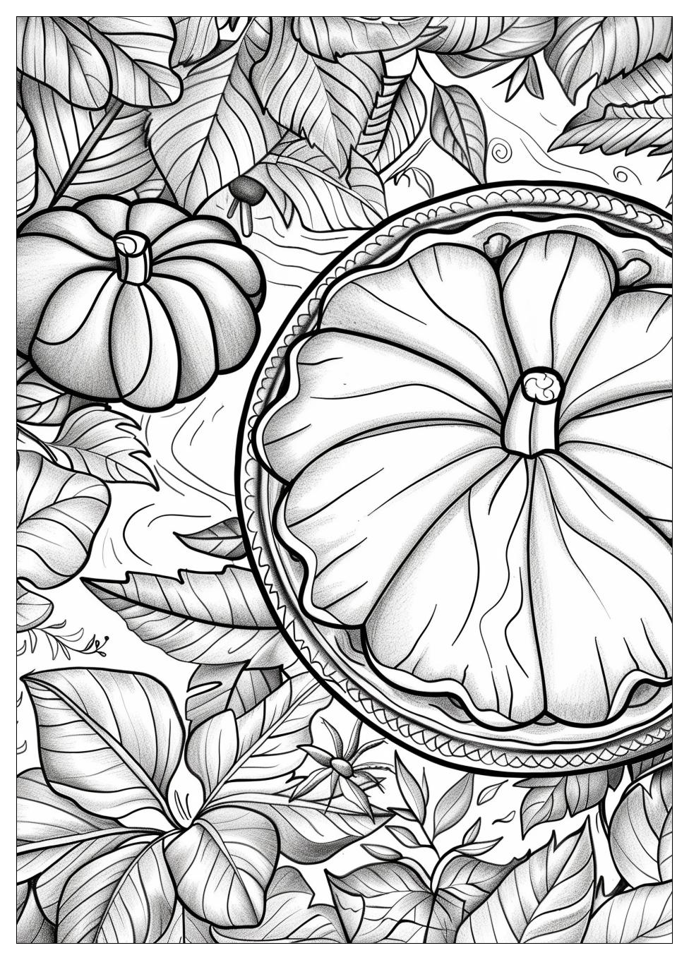 Pumpkin Pie Coloring Pages-18