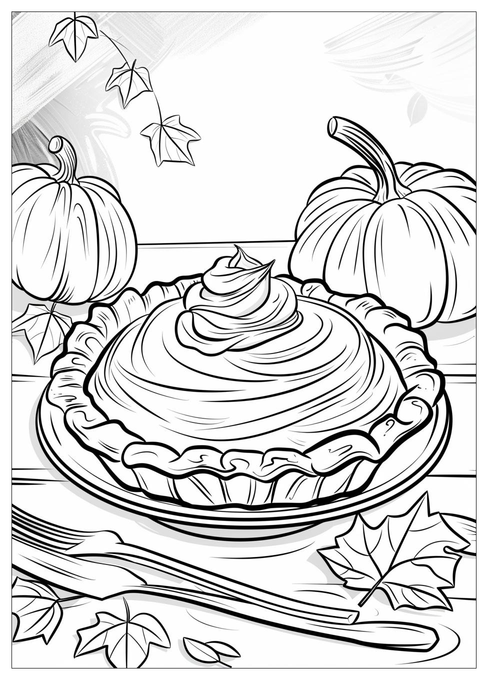 Pumpkin Pie Coloring Pages-2