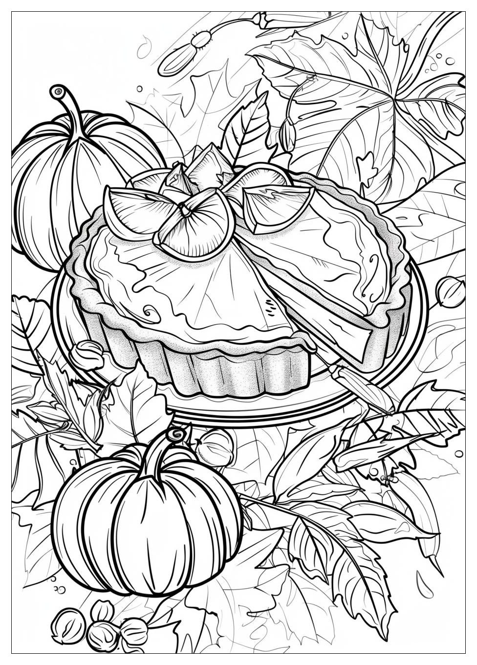 Pumpkin Pie Coloring Pages-20