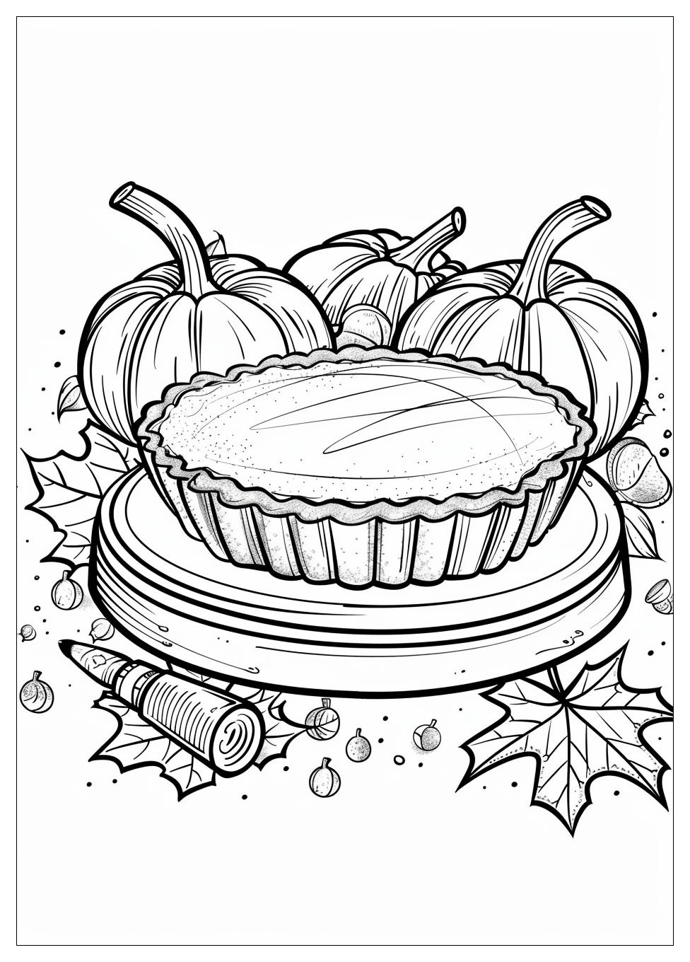 Pumpkin Pie Coloring Pages-4