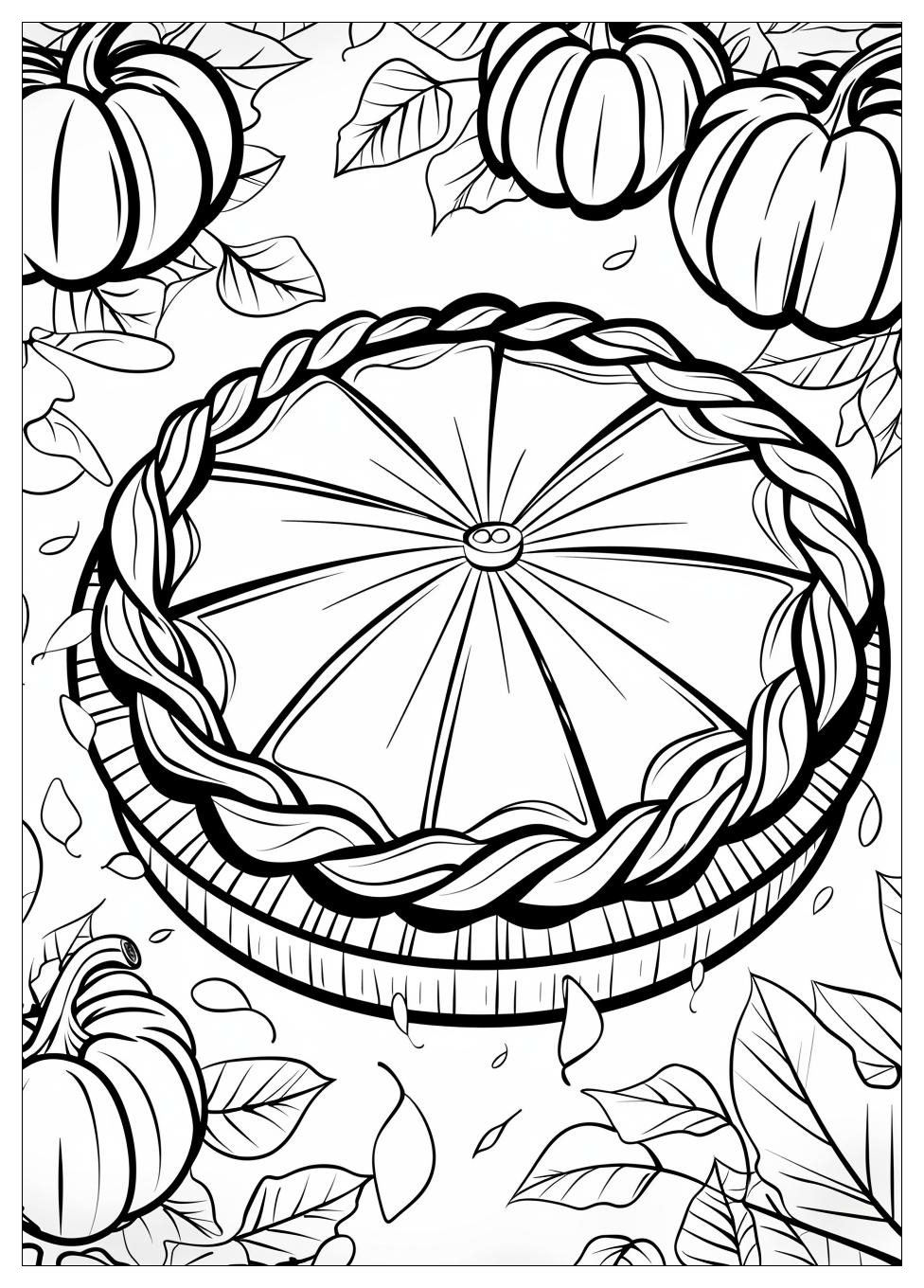 Pumpkin Pie Coloring Pages-5