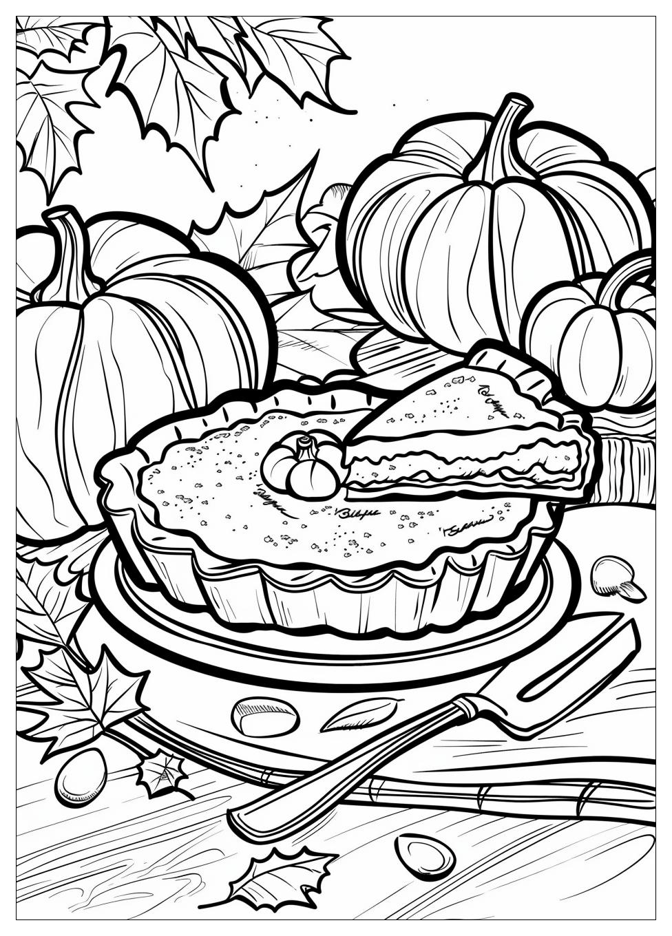 Pumpkin Pie Coloring Pages-6