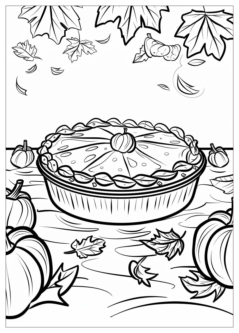 Pumpkin Pie Coloring Pages-7