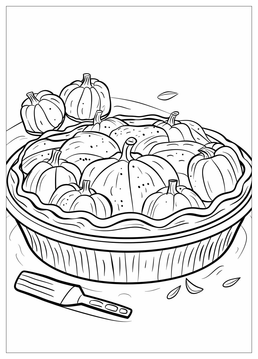 Pumpkin Pie Coloring Pages-8