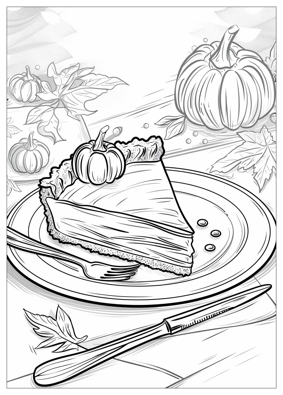 Pumpkin Pie Coloring Pages-9