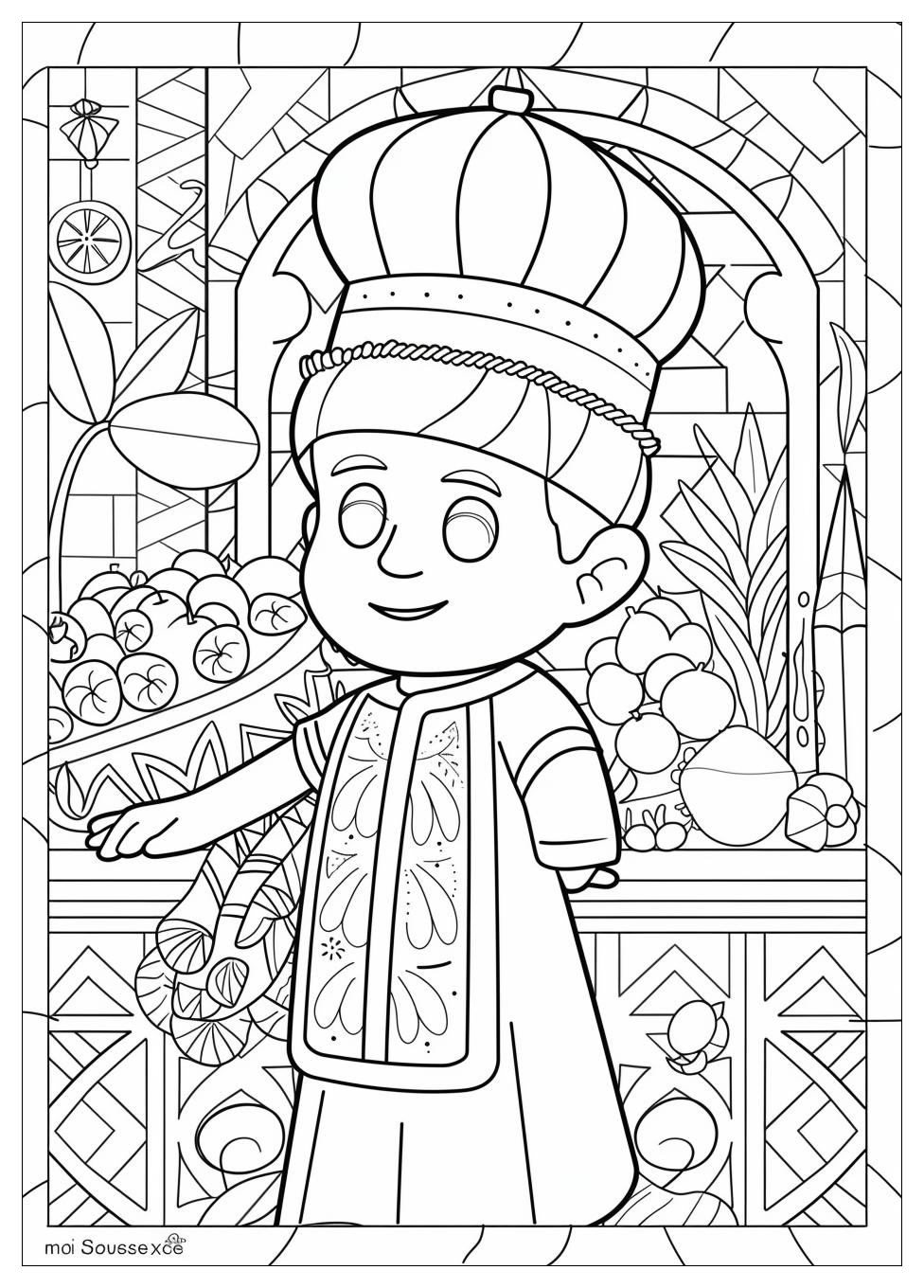 Purim Coloring Pages-6