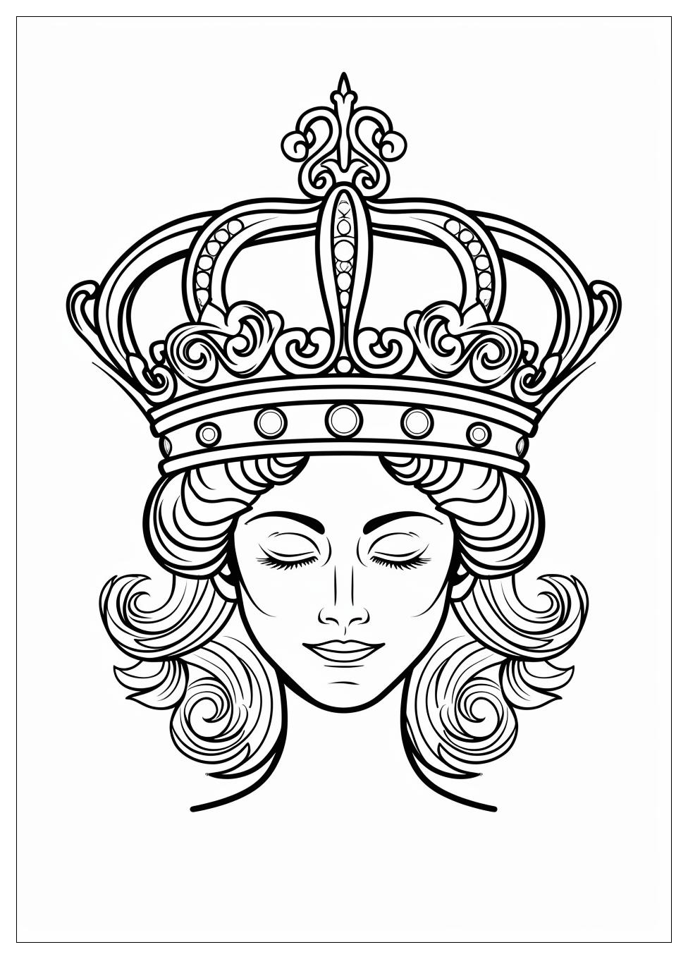 Queen Coloring Pages-2