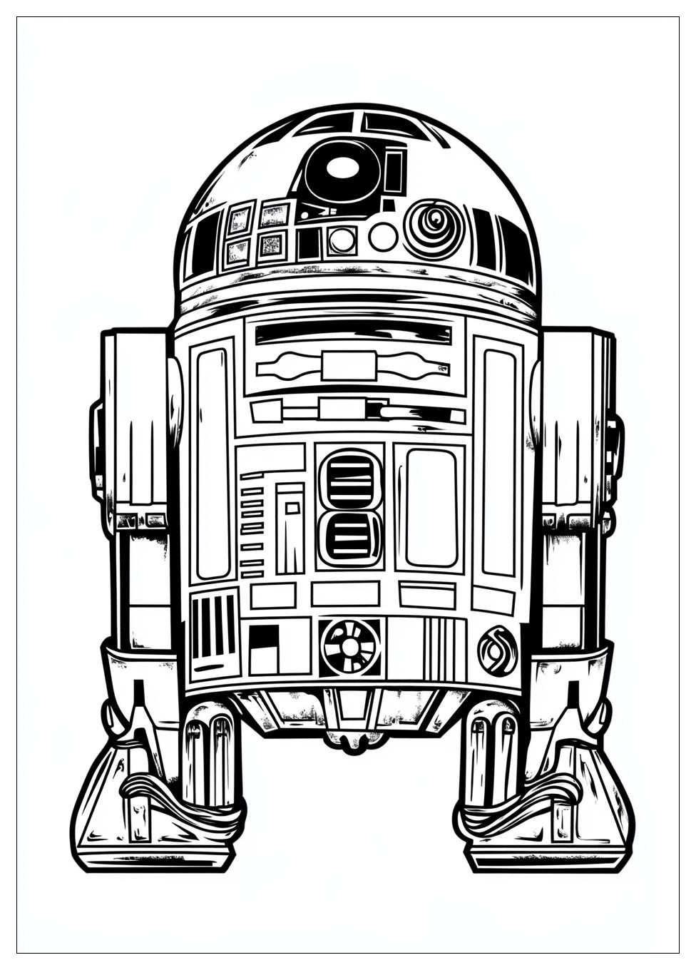 R2 D2 Coloring Pages-1