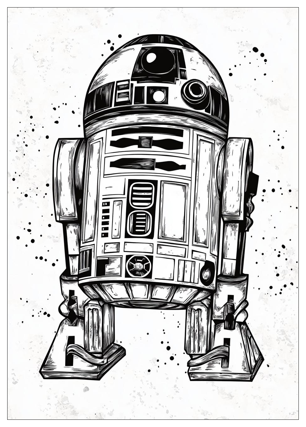 R2 D2 Coloring Pages-8