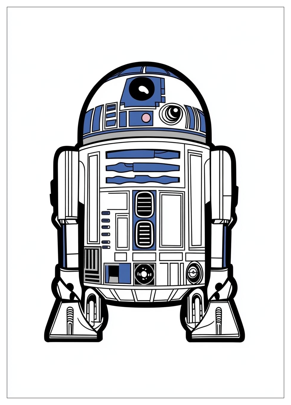 R2 D2 Coloring Pages-9
