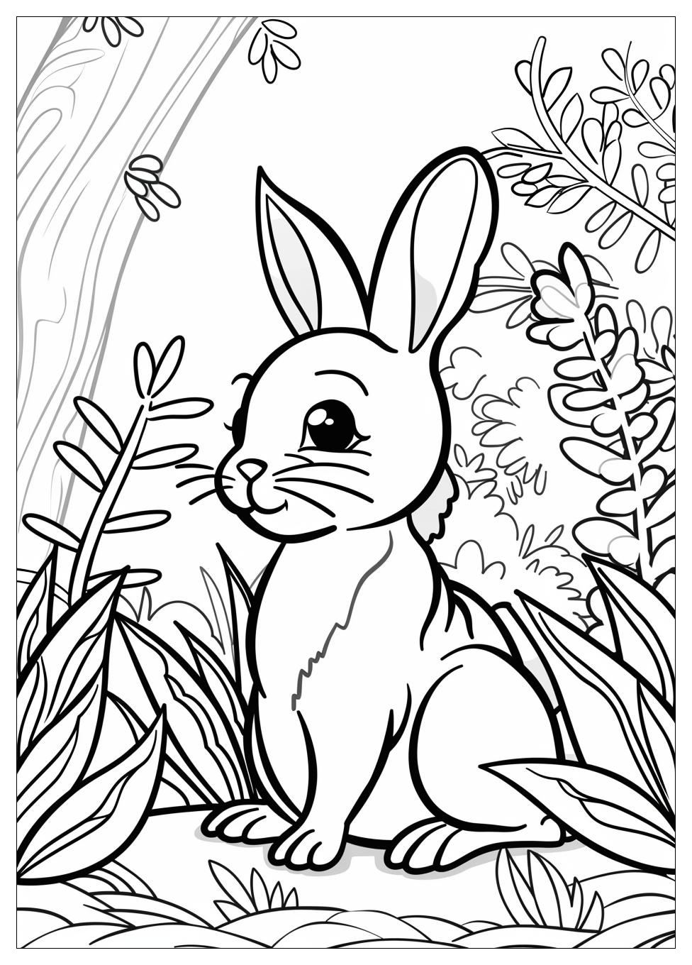 Rabbit Coloring Pages-1