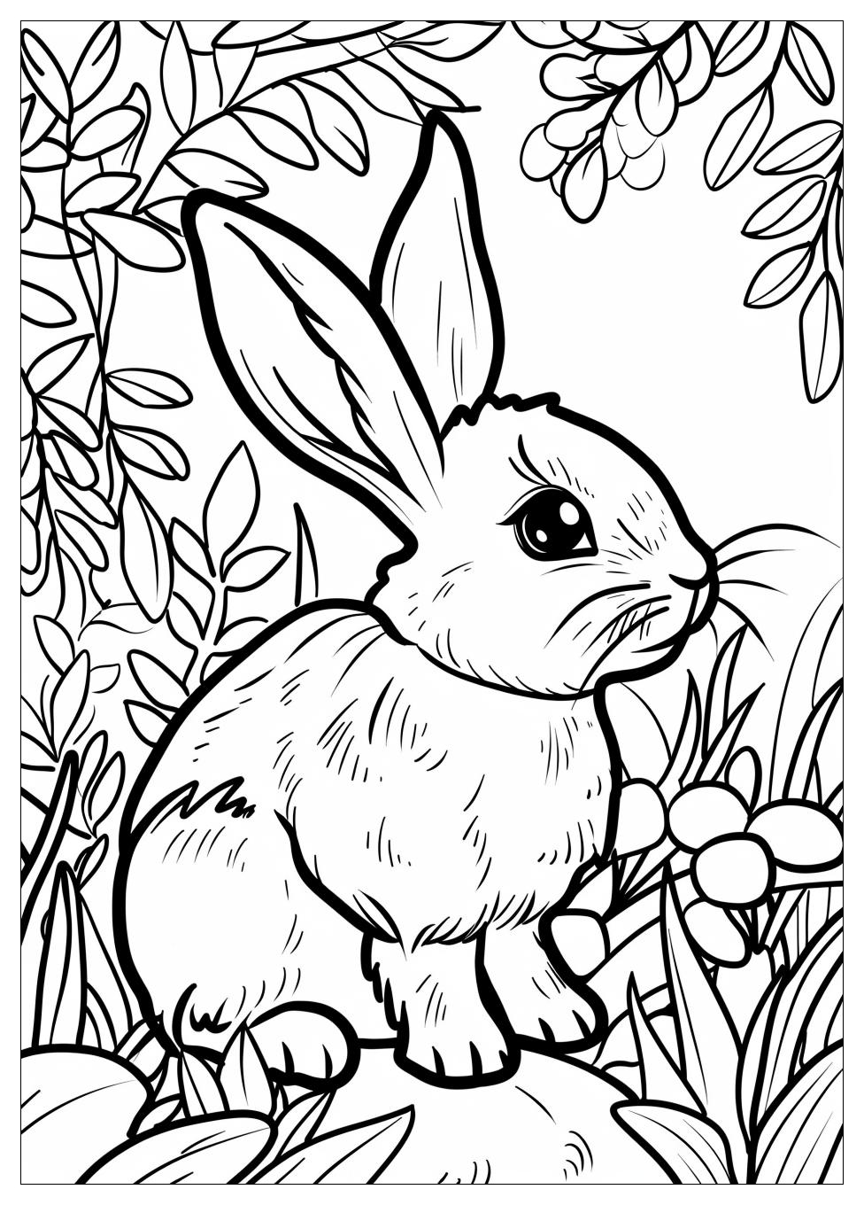 Rabbit Coloring Pages-12