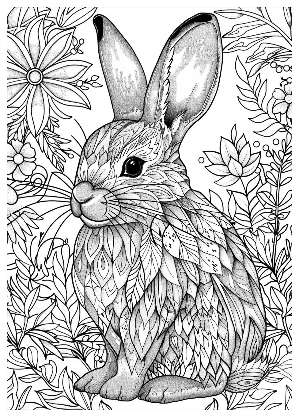 Rabbit Coloring Pages-14