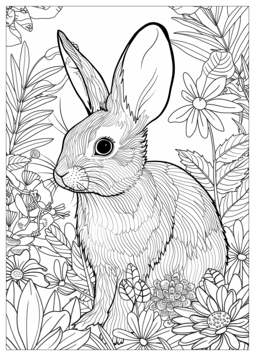 Rabbit Coloring Pages-15
