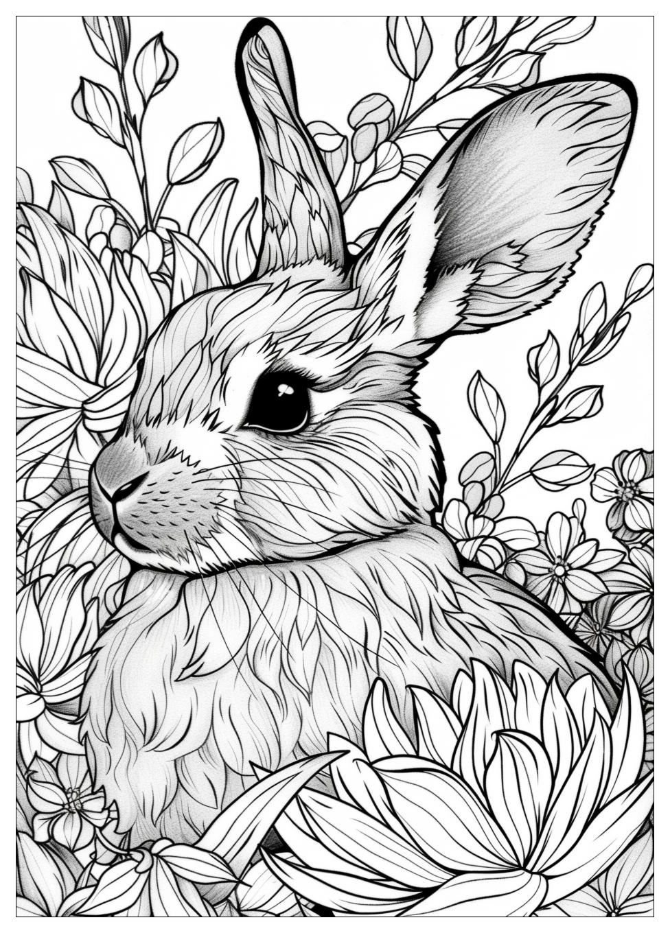 Rabbit Coloring Pages-16