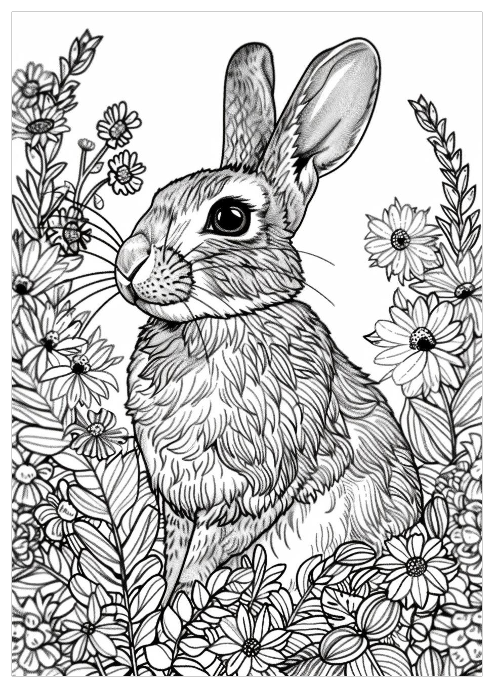 Rabbit Coloring Pages-19