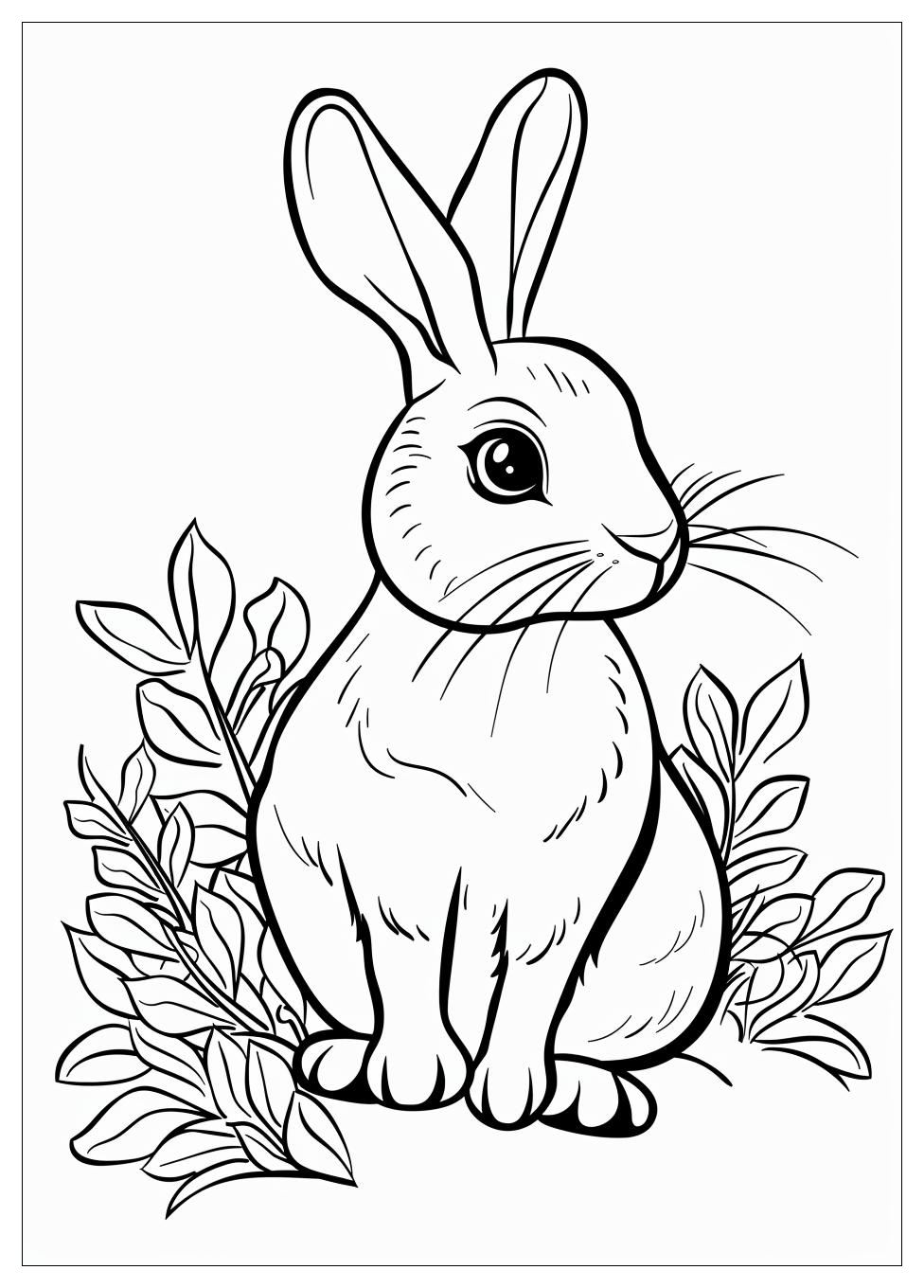 Rabbit Coloring Pages-3