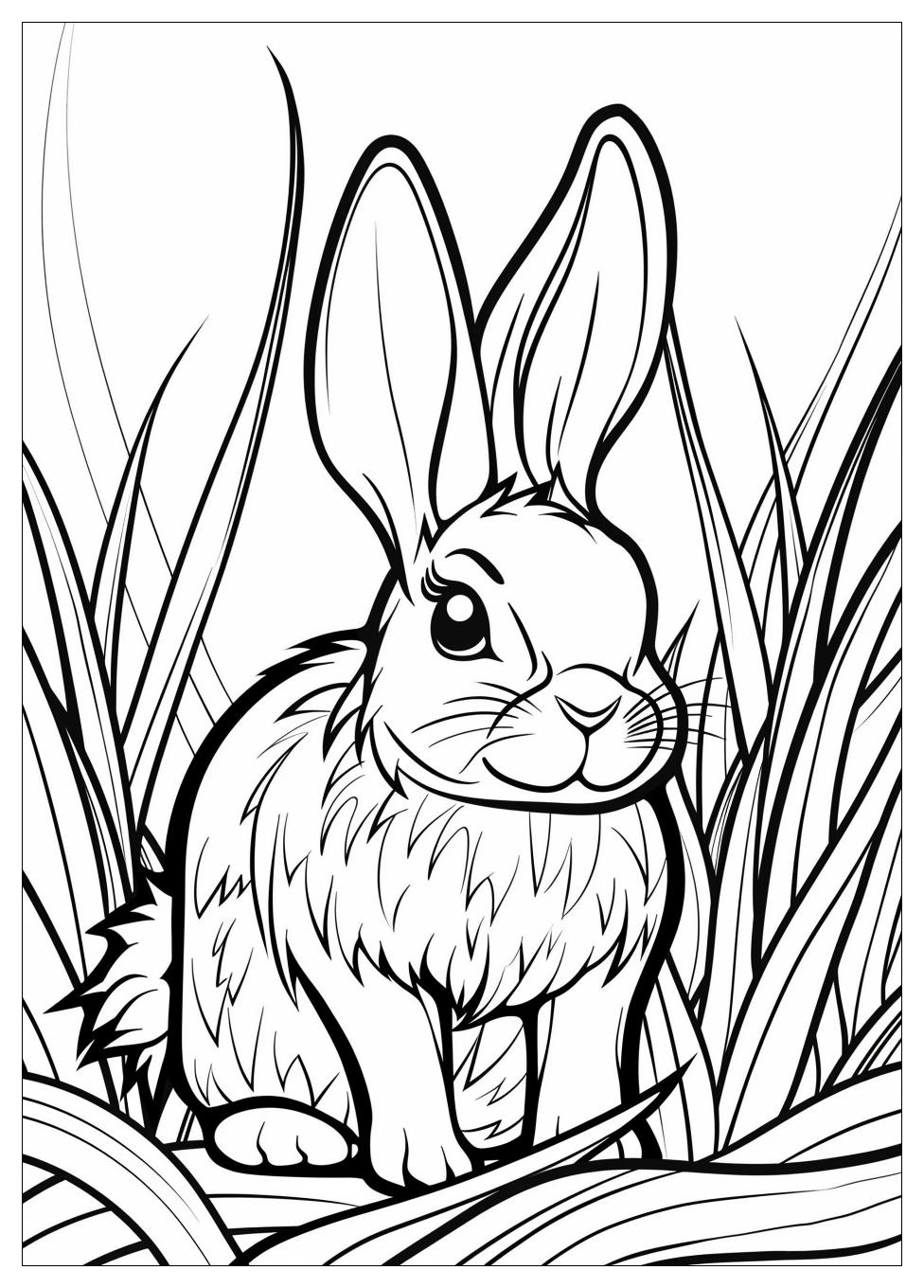 Rabbit Coloring Pages-4