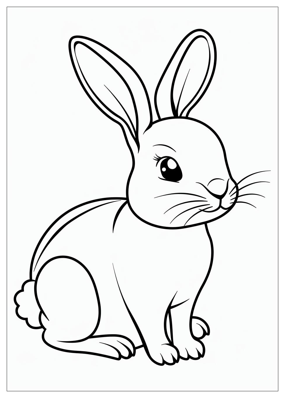 Rabbit Coloring Pages-5
