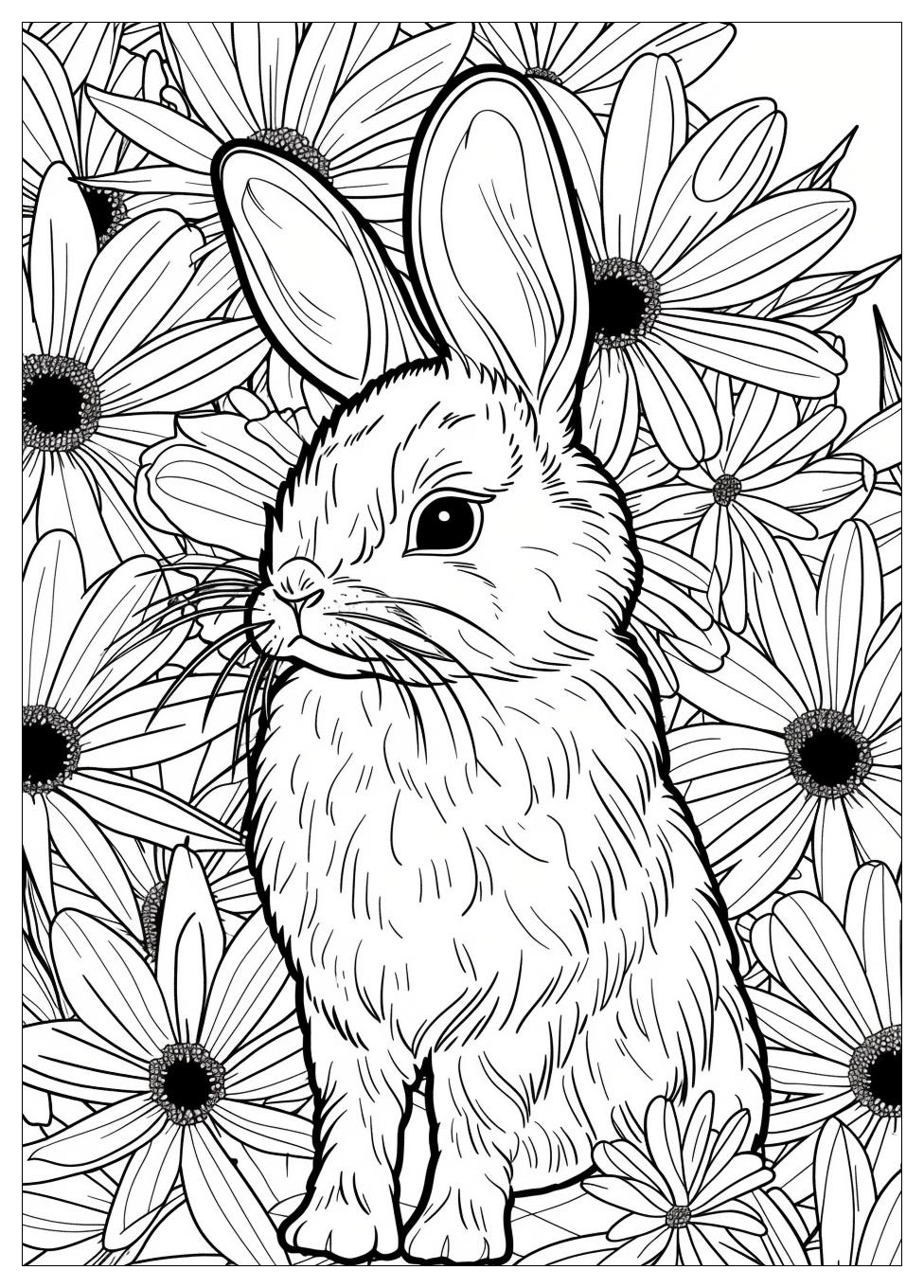 Rabbit Coloring Pages-8