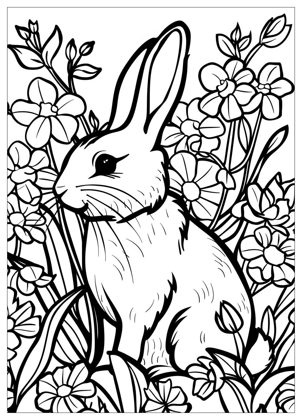 Rabbit Coloring Pages-9