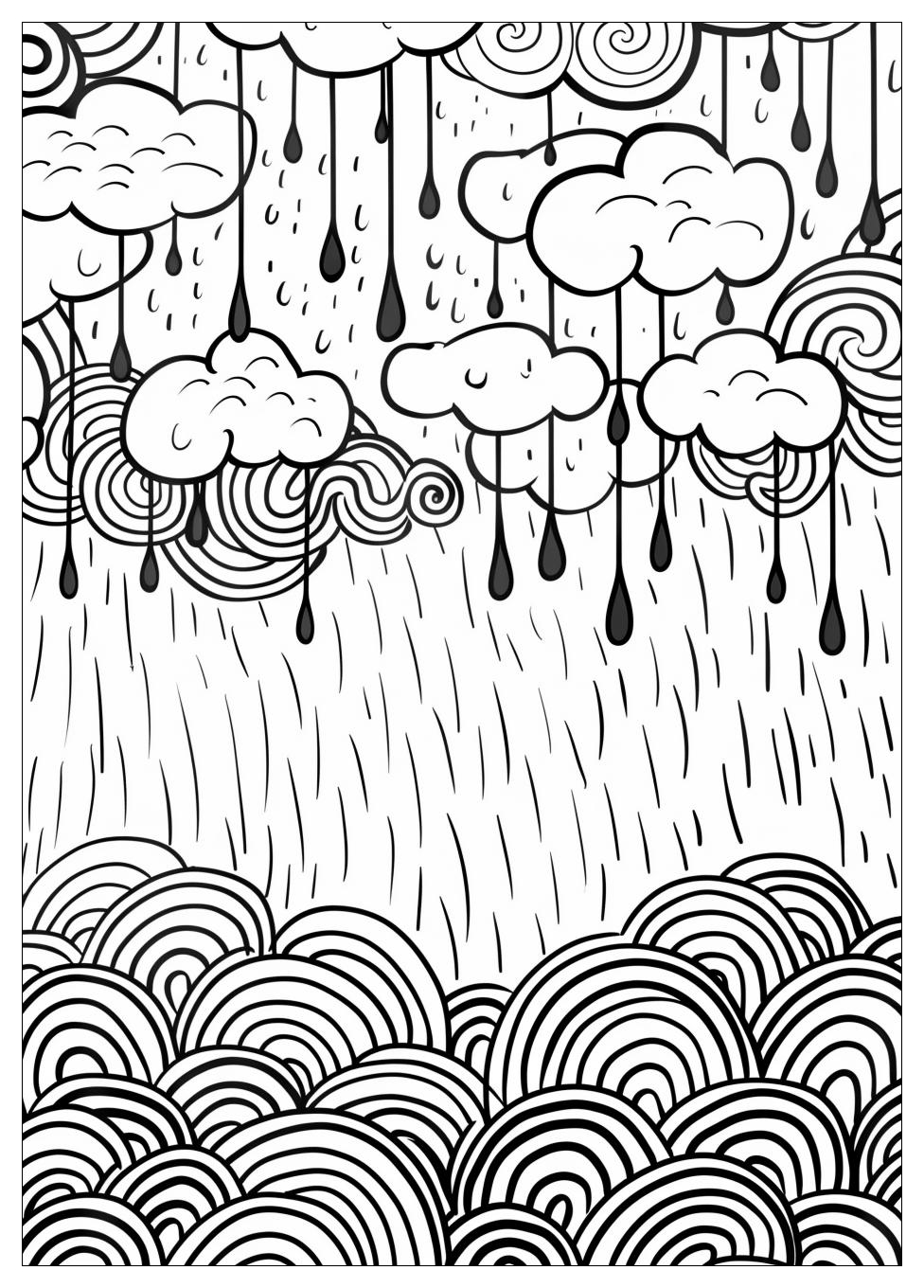 Rain Coloring Pages-12